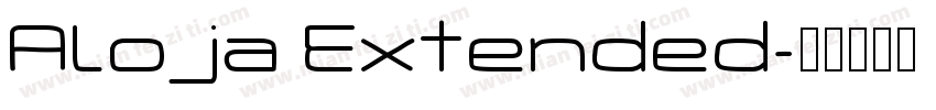 Aloja Extended字体转换